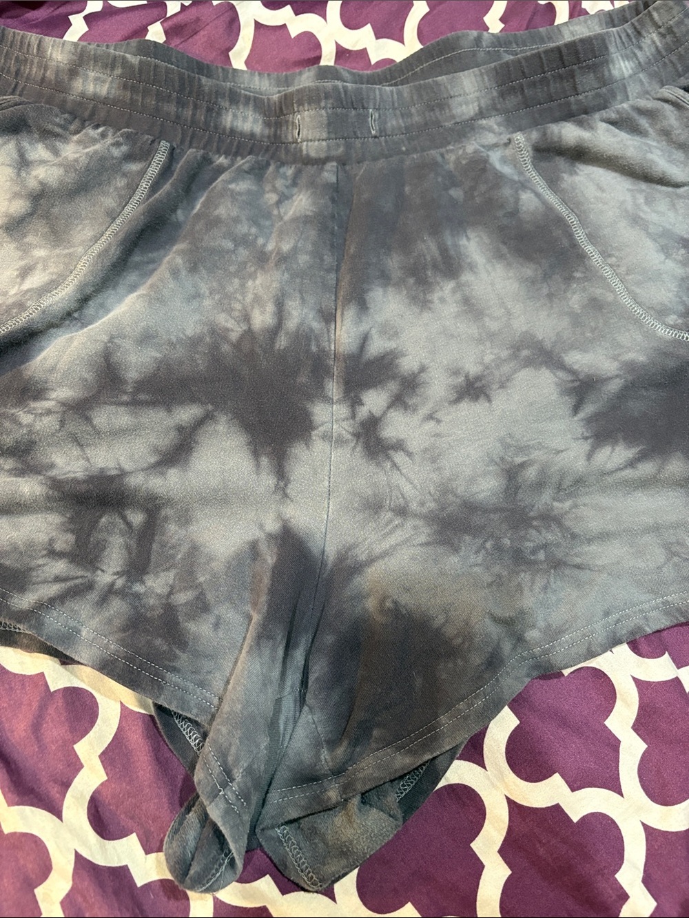 torrid Gray Tie-Dye Athletic Shorts